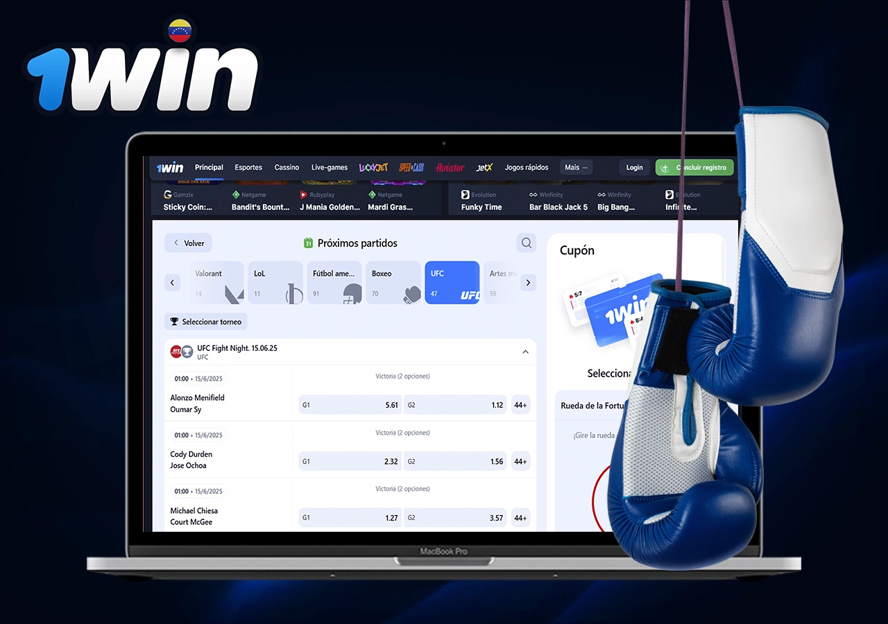Apuestas de mma 1Win
